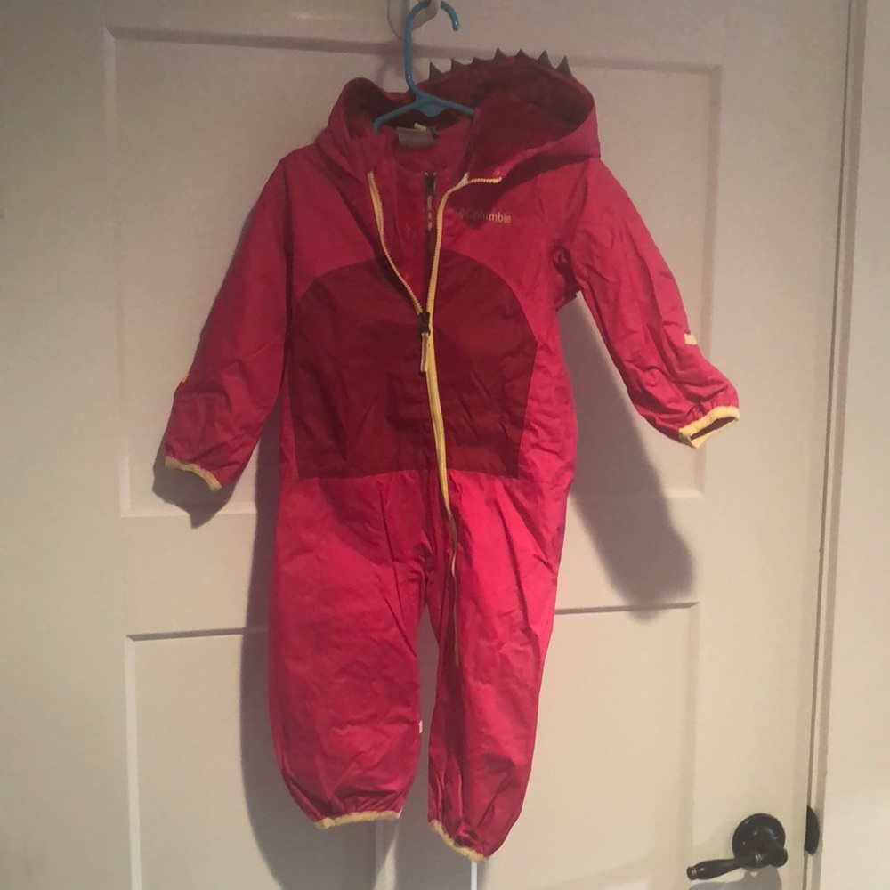 Columbia Toddler Baby Pink Red Interchange Bunting Snowsuit Size 6-12
